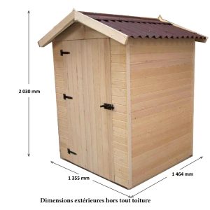 Casetta Eden con pannelli in abete da 16 mm.