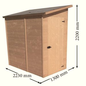 Rifugio murale eden, pannelli in abete rosso 16 mm.