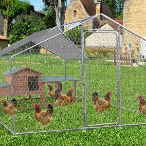 Recinto con rete metallica in acciaio per 7-9 animali