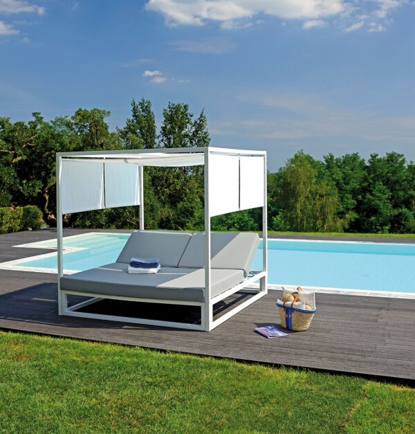 Baldacchino matrimoniale 195X195X200 in alluminio Greenwood