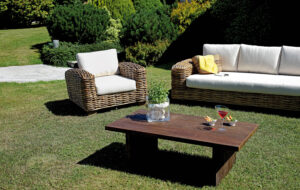 Set Bangalore Rattan Gigante Nat/Cusc Ecru' 4 Pz