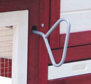 Pollaio bicolore 2 corpi, coperto, in legno.