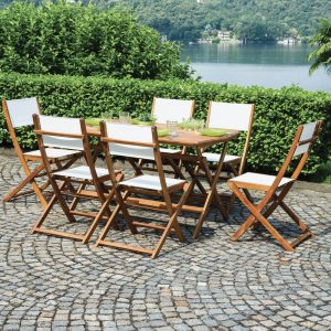 Tavolo castiglione In acacia pieghevole 140X80 Greenwood