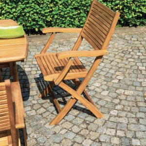 Tavolo castiglione In acacia pieghevole 140X80 Greenwood