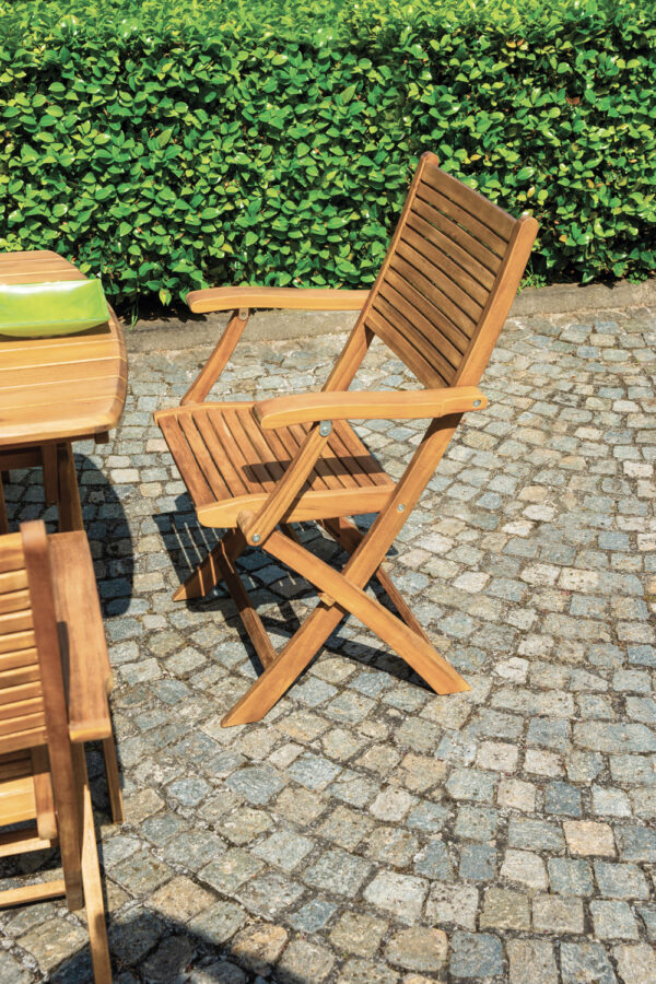 Tavolo castiglione In acacia pieghevole 140X80 Greenwood