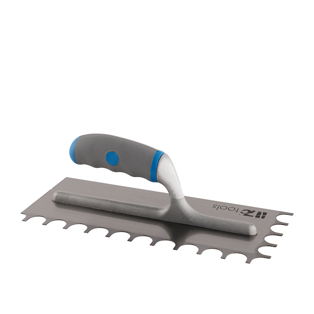 Frattazzo dentato curvo 28x12 cm 7C Tools - immagine 2