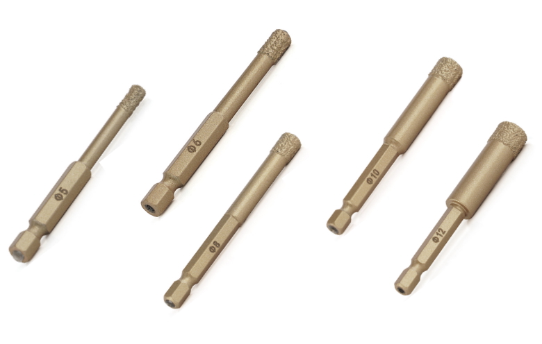 Foretto a secco diamantato Gold Line attacco trapano