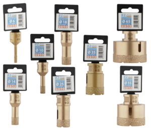 Foretto a secco diamantato Gold Line attacco trapano