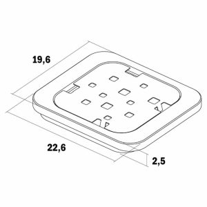 Vassoio Gran Sasso Quadrato