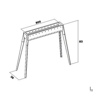 Canalina per arrosticini Miami