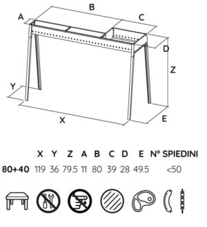 Barbeque Milano grill con kit paratia