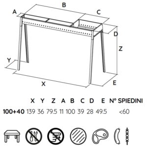 Barbeque Milano grill con kit paratia