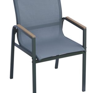 Dining set Tarquinia 4 sedie in ferro Greenwood