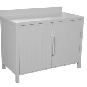 Modulo cucina ad ante Grenwood grigio creta 120x60