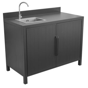 Modulo cucina lavabo Greenwood antracite 120x60