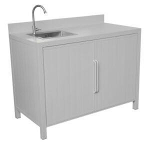 Modulo cucina lavabo grigio creta Greenwood 120x60