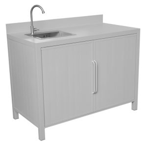 Modulo cucina lavabo grigio creta Greenwood 120x60