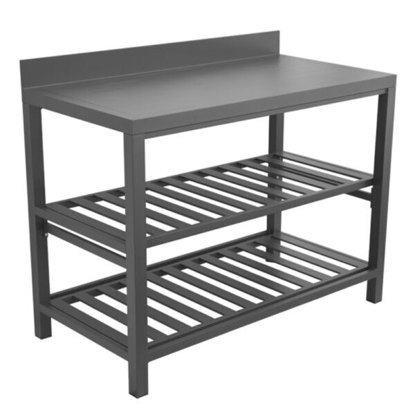 Modulo cucina a ripiani Greenwood antracite 120x60