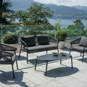 Salotto Cap-Ferrat in alluminio Greenwood