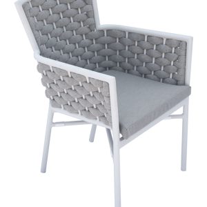 Sedia Bologna in alluminio Greenwood