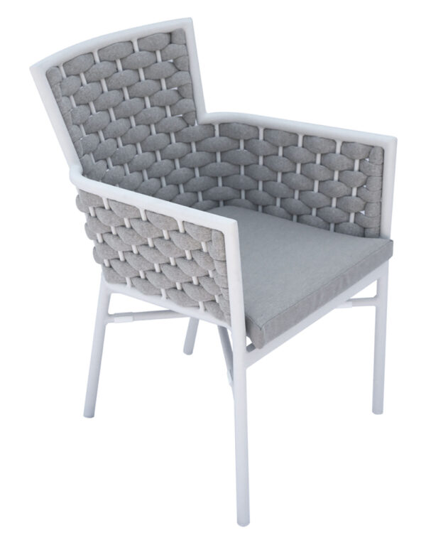 Sedia Bologna in alluminio Greenwood