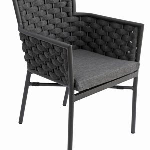 Sedia Bologna in alluminio Greenwood