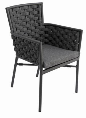 Sedia Bologna in alluminio Greenwood