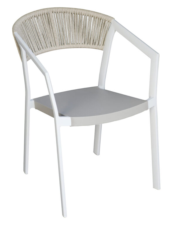 Sedia Cagliari in alluminio Greenwood