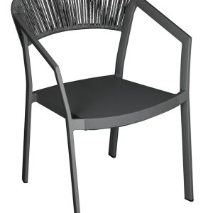 Sedia Cagliari in alluminio Greenwood