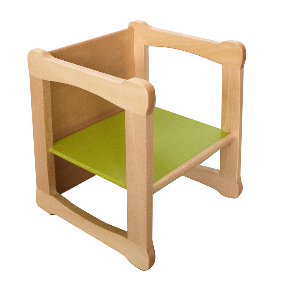 Sedia DIXI/Q di Adex impilabile in legno per ambienti educativi