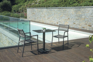 Sedia Padova in alluminio Greenwood