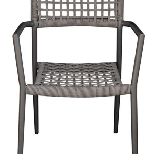 Sedia Padova in alluminio Greenwood antracite