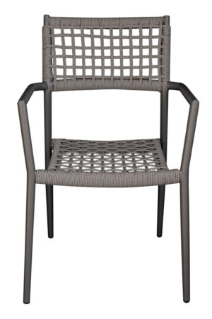 Sedia Padova in alluminio Greenwood antracite