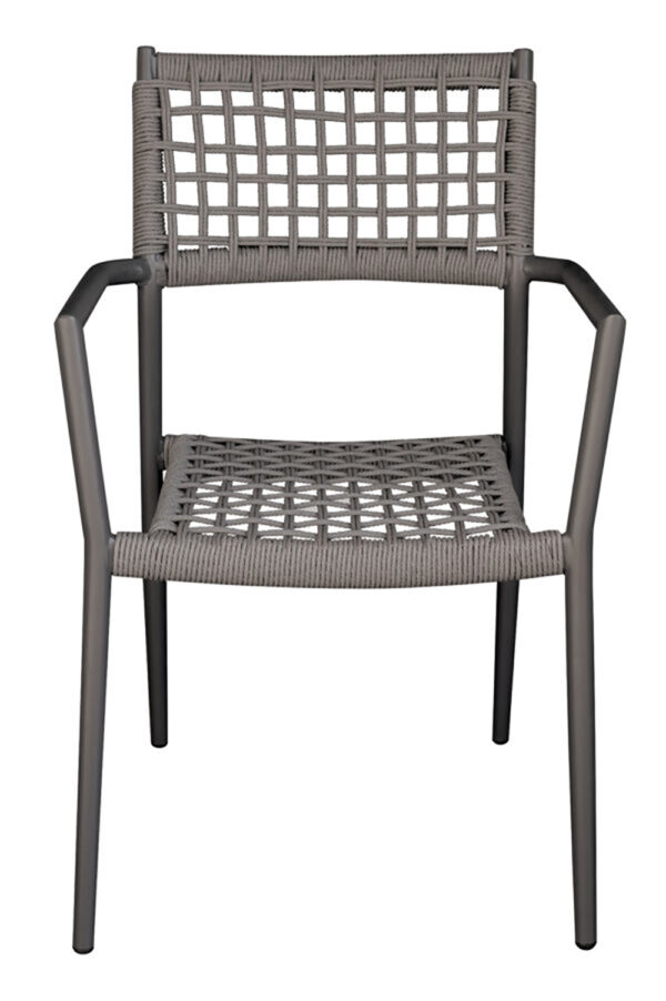 Sedia Padova in alluminio Greenwood antracite