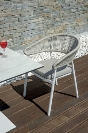 Sedia Perugia in alluminio Greenwood