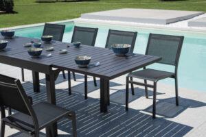 Sedia Pola in alluminio e textillene Greenwood