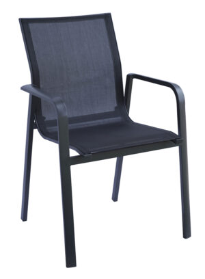 Sedia Samo in alluminio e textilene Greenwood