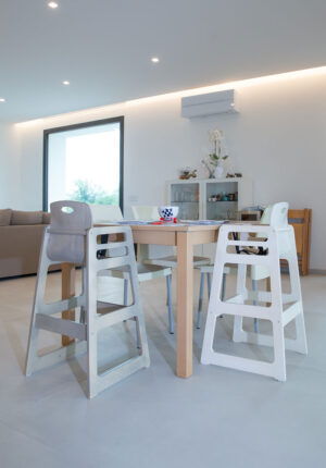 Seggiolone MioPappy di Adex in legno di faggio con schienale anatomico