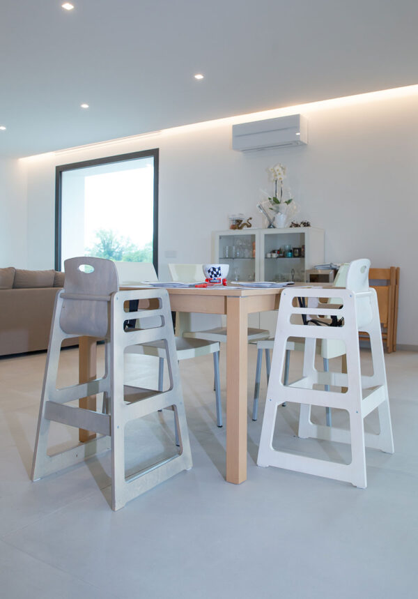 Seggiolone MioPappy di Adex in legno di faggio con schienale anatomico