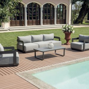 Salotto Antibes in alluminio Greenwood