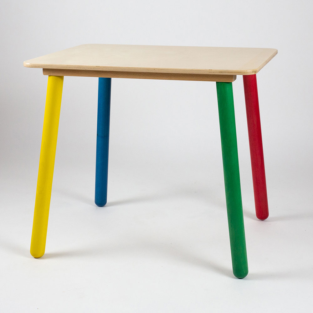 Tavolo scolastico YO-YO di Adex con piano in betulla e struttura robusta