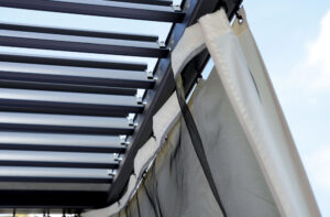 Set tende e zanzariere per pergola Texas Greenwood 3x3