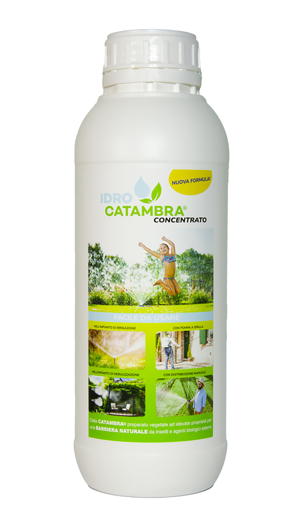 Liquido antizanzare idroCatambra un litro di Ambrogio Italia in flacone ecologico e sicuro per l’ambiente