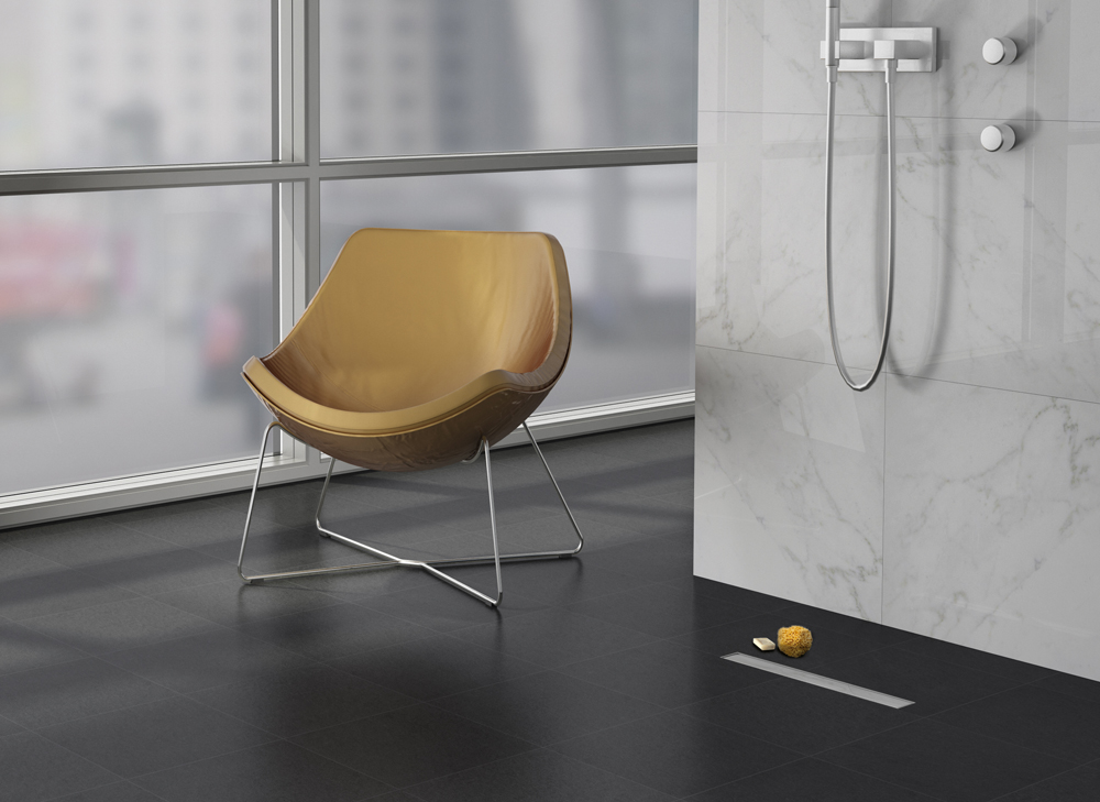 Canalina modulare a filo pavimento Modular Lineardrain In-Tile Aisi 304 Ferplast