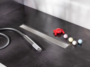 Canalina modulare a filo pavimento Lineardrain Easy In-Tile Aisi 304 Ferplast