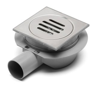 Piletta a filo pavimento 10x10 Aisi 304 Ferplast