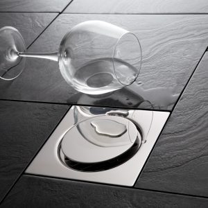 Piletta a filo pavimento 15x15 Aisi 304 Ferplast