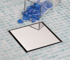 Piletta a filo pavimento Tile Holder 15x15 Aisi 304 Ferplast