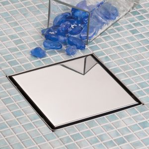 Piletta a filo pavimento Tile Holder 15x15 Aisi 304 Ferplast