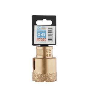 Foretto a secco diamantato Gold Line attacco trapano